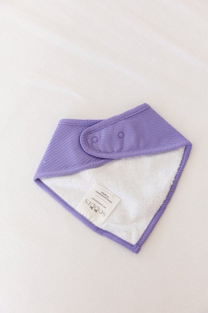 Periwinkle Ribbed Bib - scoots