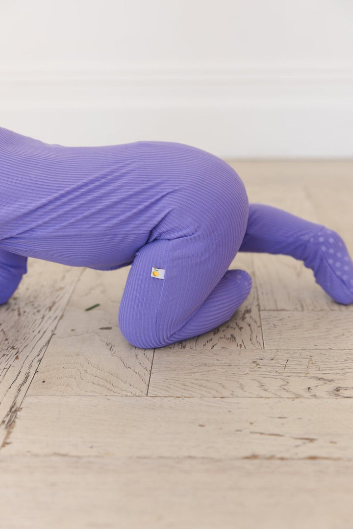 Periwinkle Ribbed Zippy - scoots