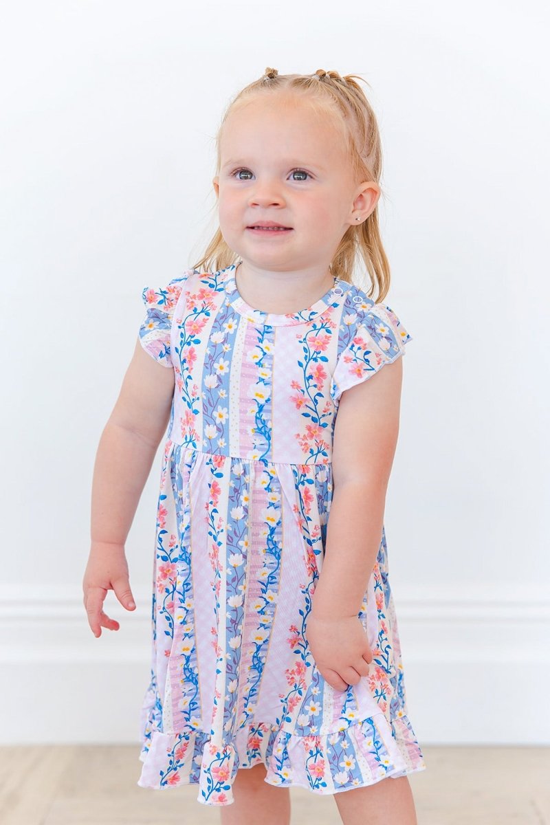 Posy Ruffled Twirl Bodysuit Dress - scoots