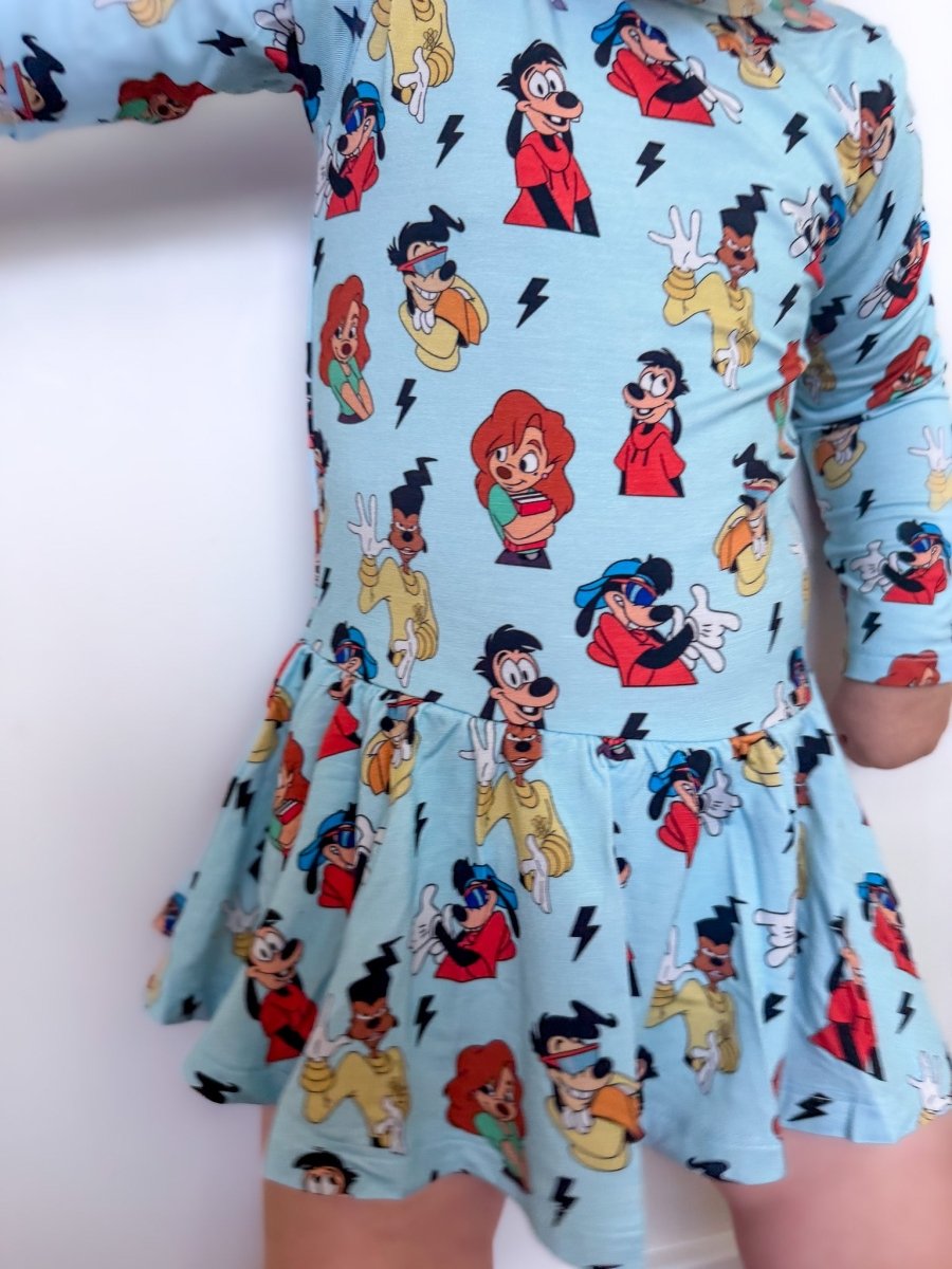 Powerline Twirl Bodysuit Dress - scoots