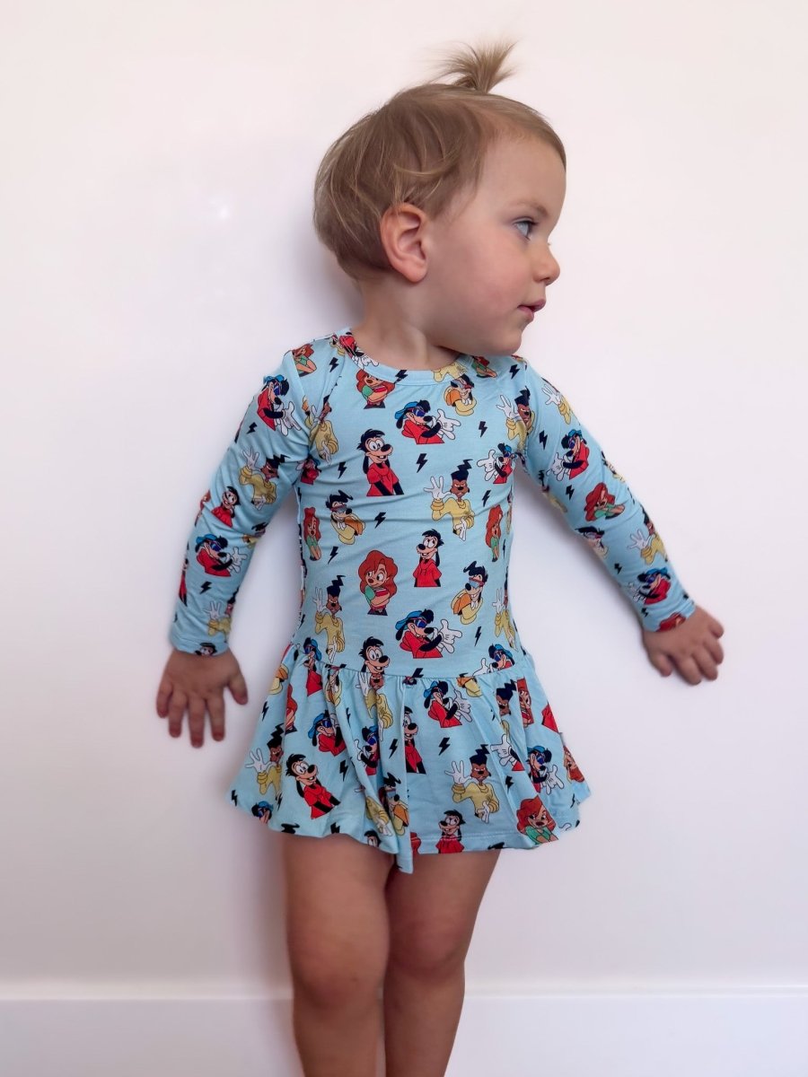 Powerline Twirl Bodysuit Dress - scoots