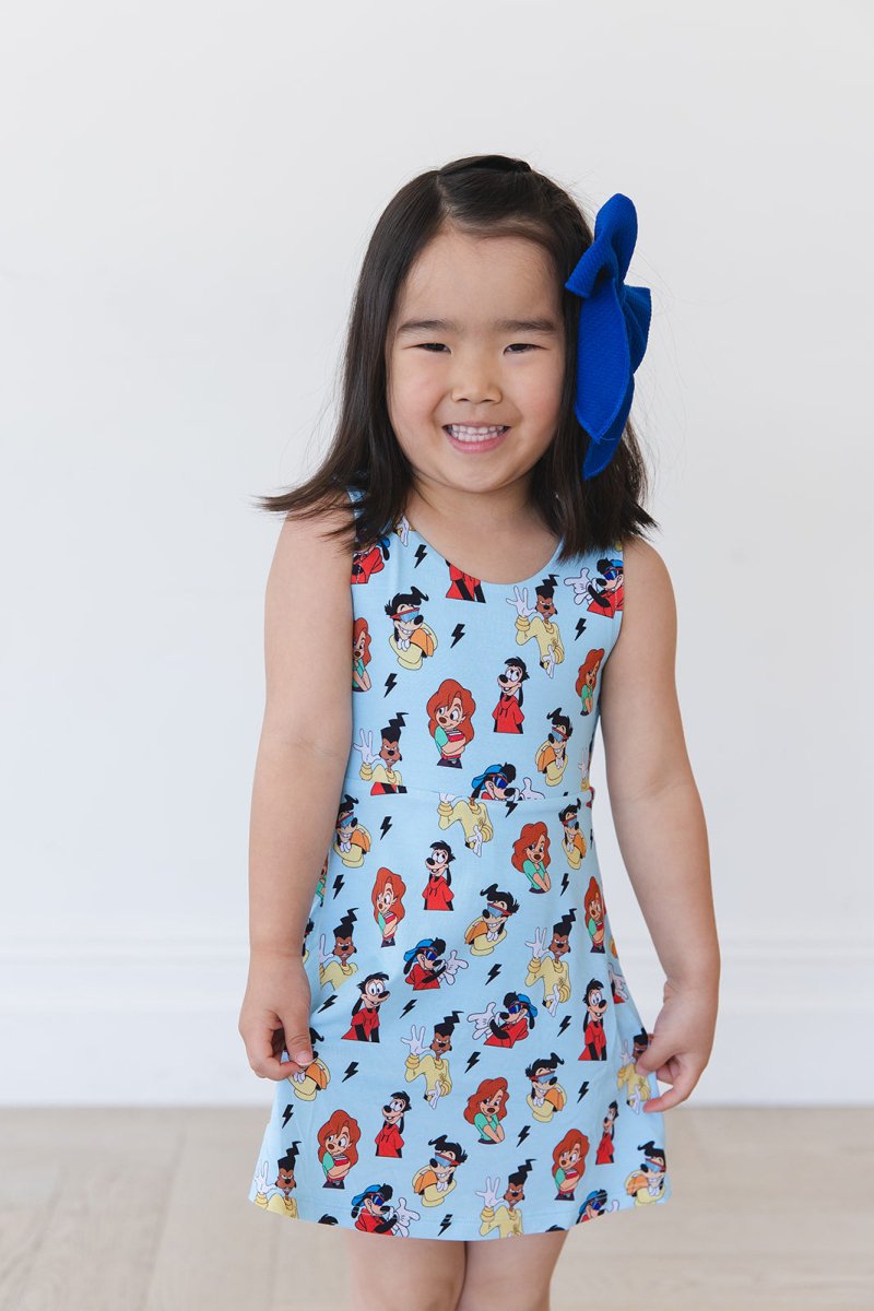 Powerline Twist Back Skater Dress - scoots