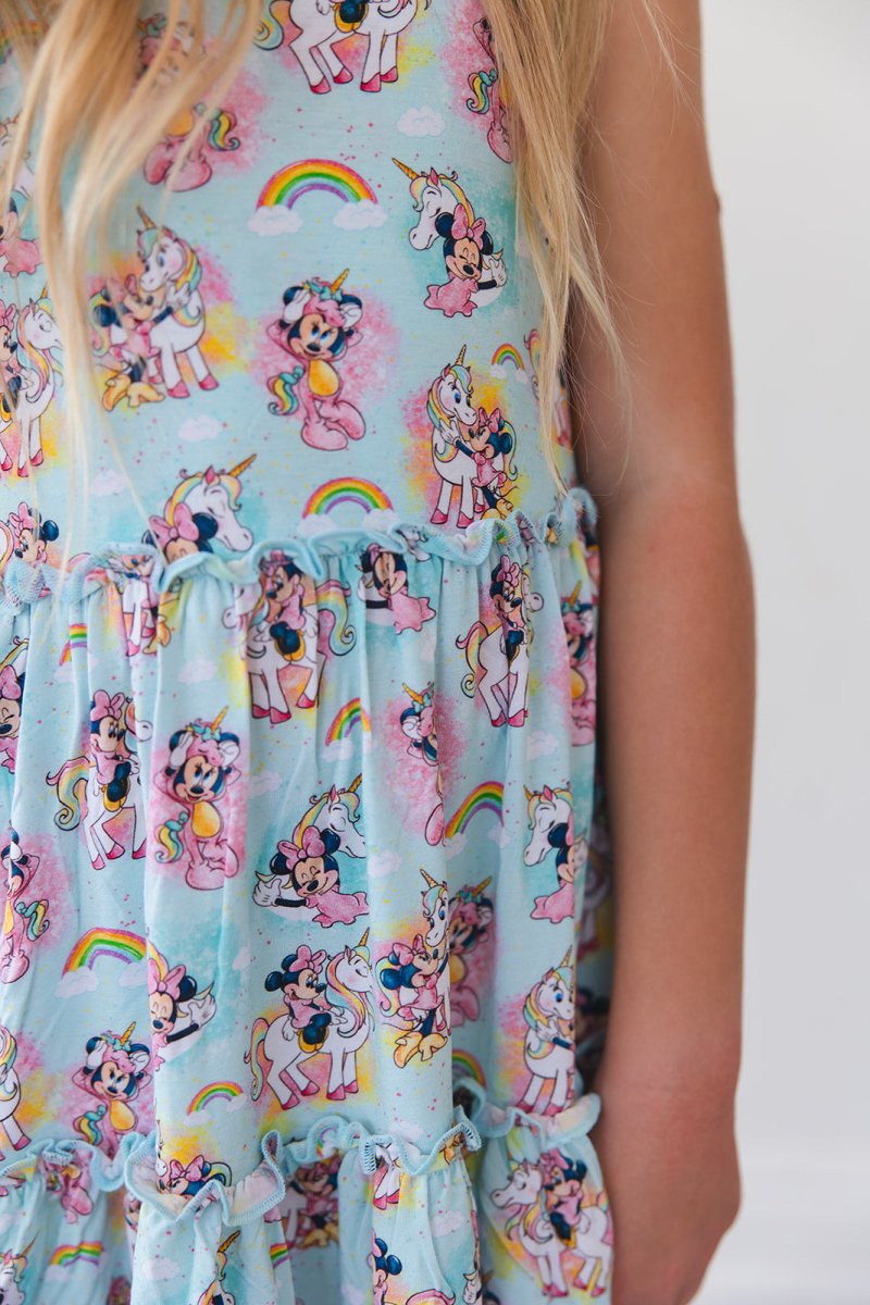 Rainbow Sky Flutter Dress & Shorts - scoots