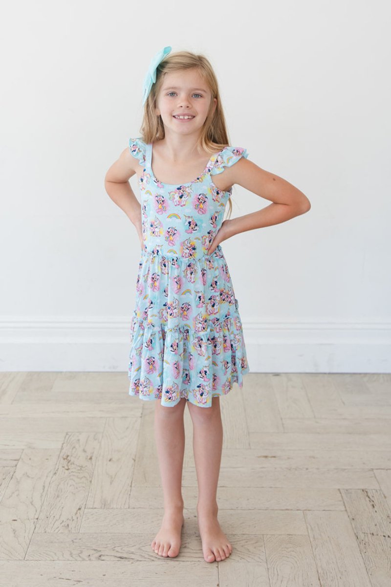 Rainbow Sky Flutter Dress & Shorts - scoots