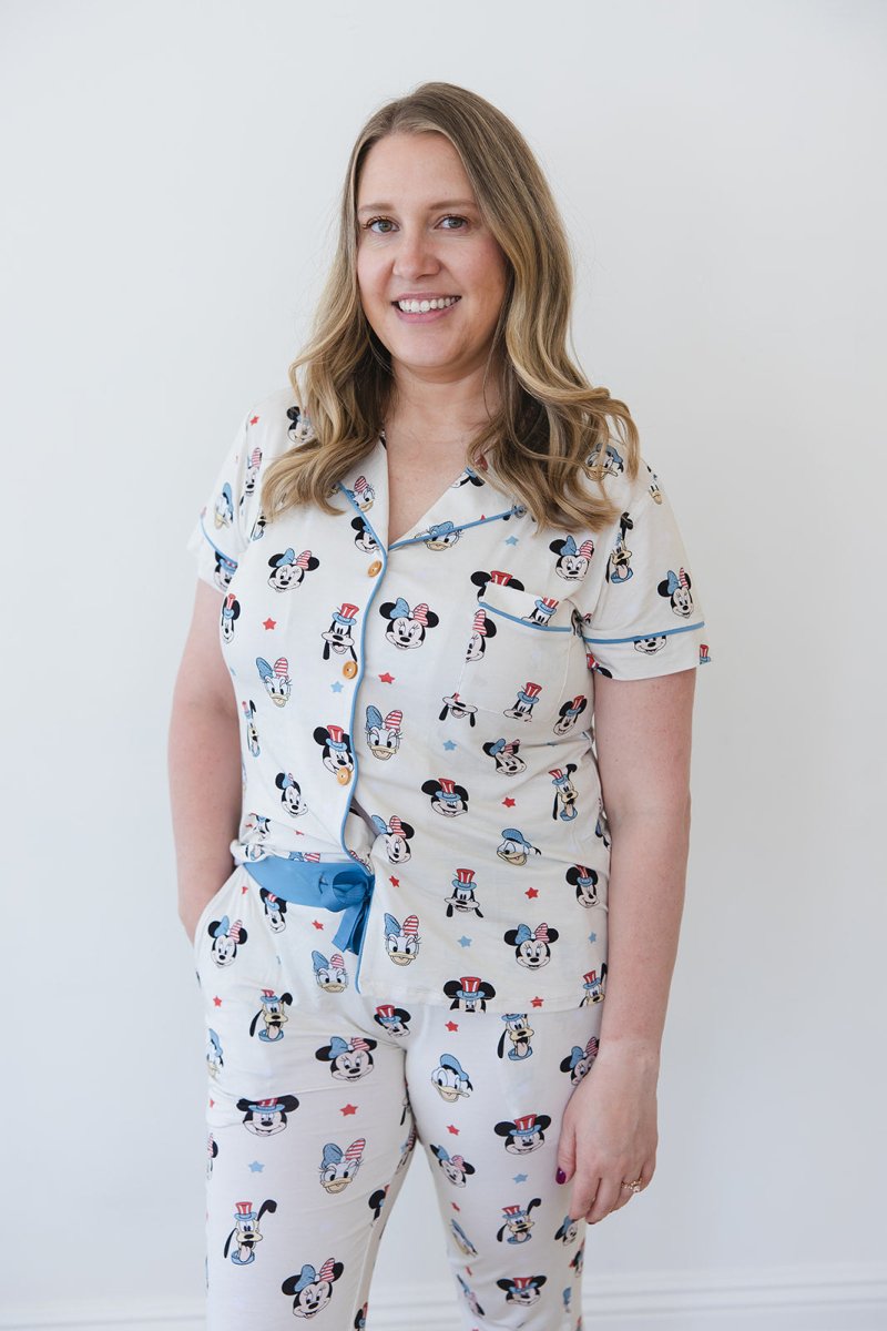 Red White & Blue Crew Mama Jammies - scoots