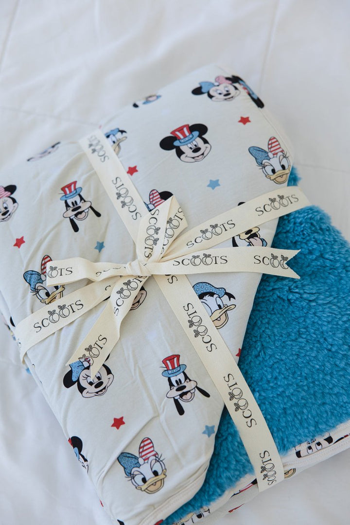 Red White & Blue Crew Plush Blanket - scoots