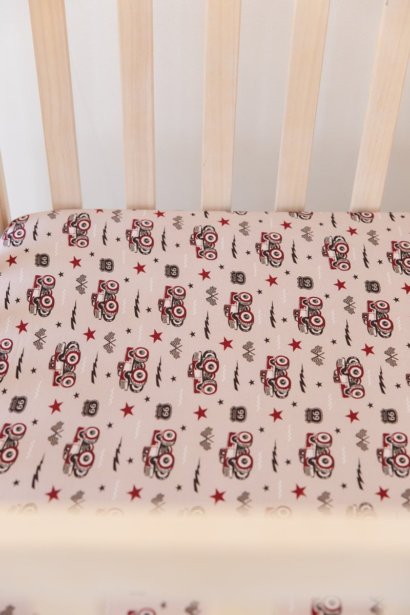 Revved Up Crib Sheet - scoots