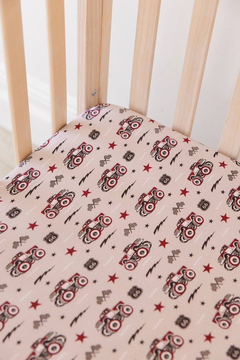 Revved Up Crib Sheet - scoots