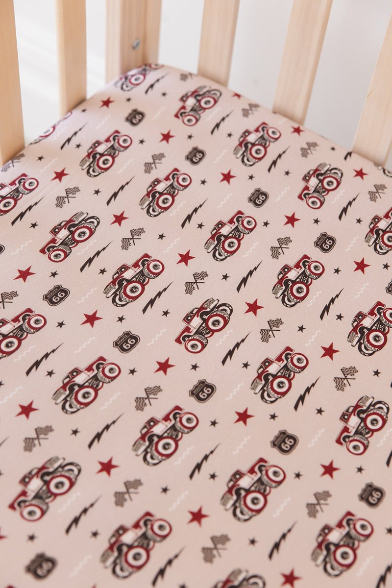 Revved Up Crib Sheet - scoots