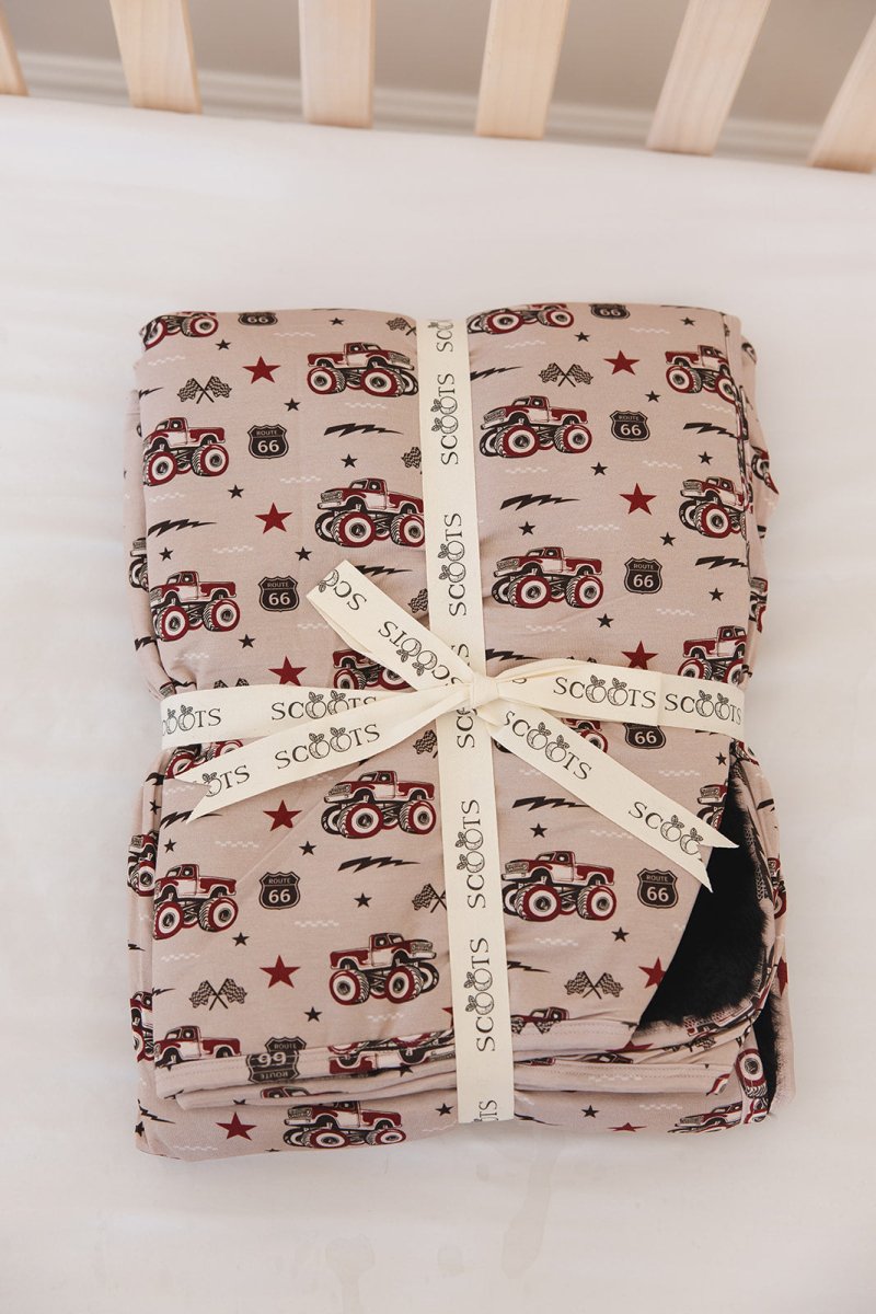 Revved Up Plush Blanket - scoots