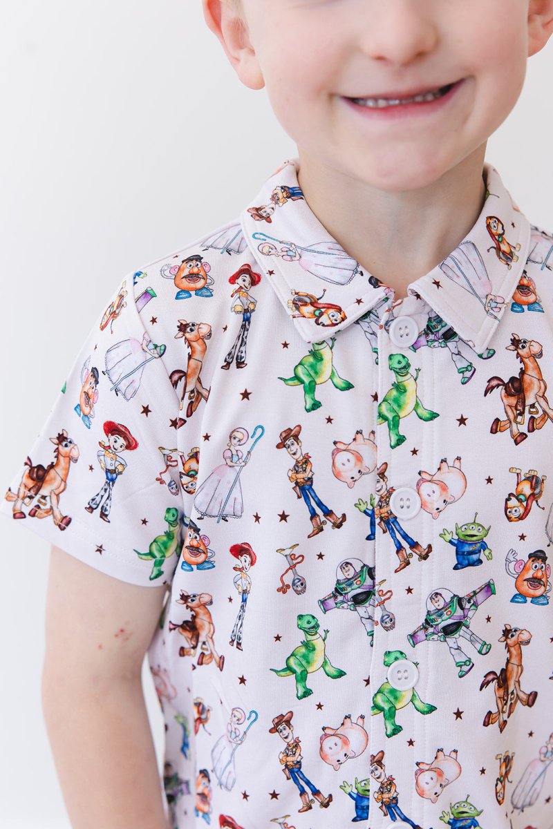Round Up Button - Up Shirt - scoots