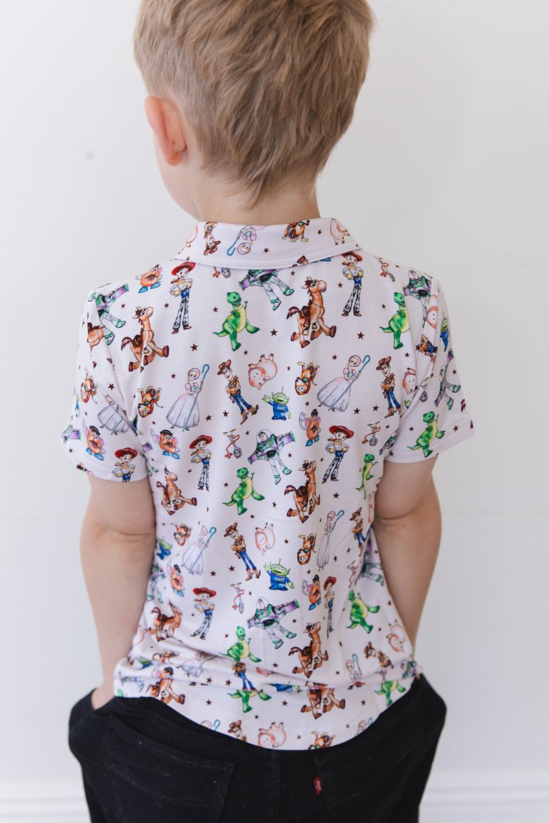 Round Up Button - Up Shirt - scoots
