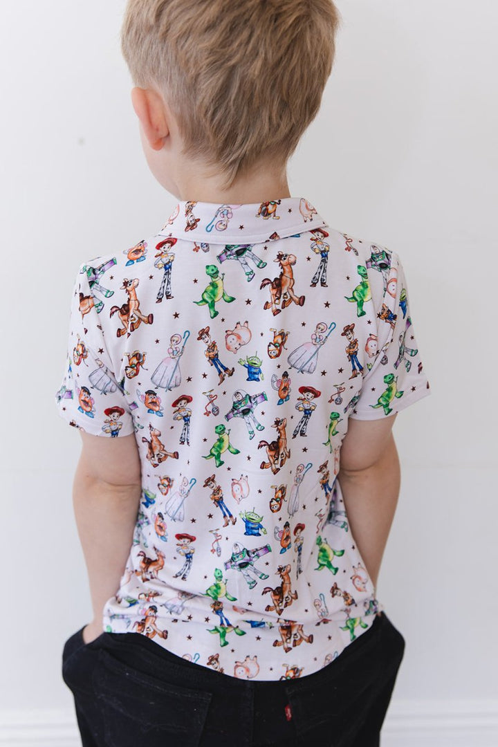 Round Up Button - Up Shirt - scoots
