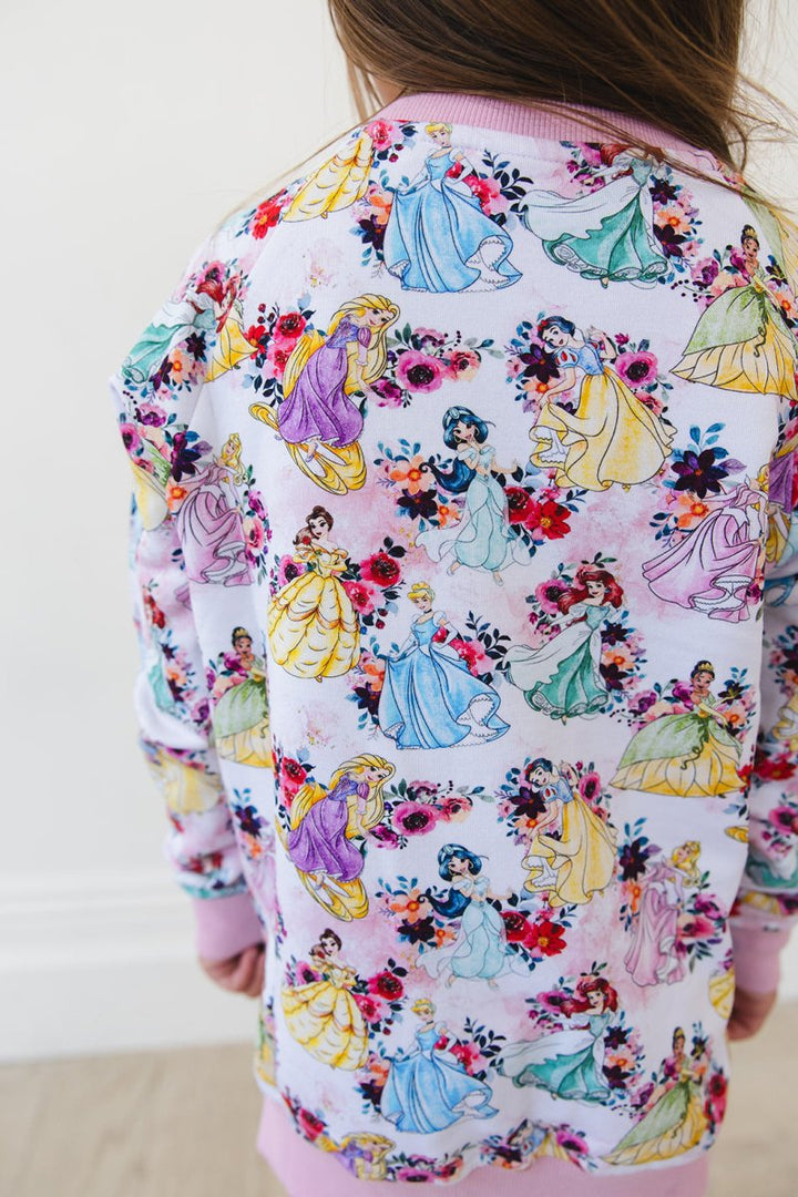 Royal Blooms Terry Sweater - scoots