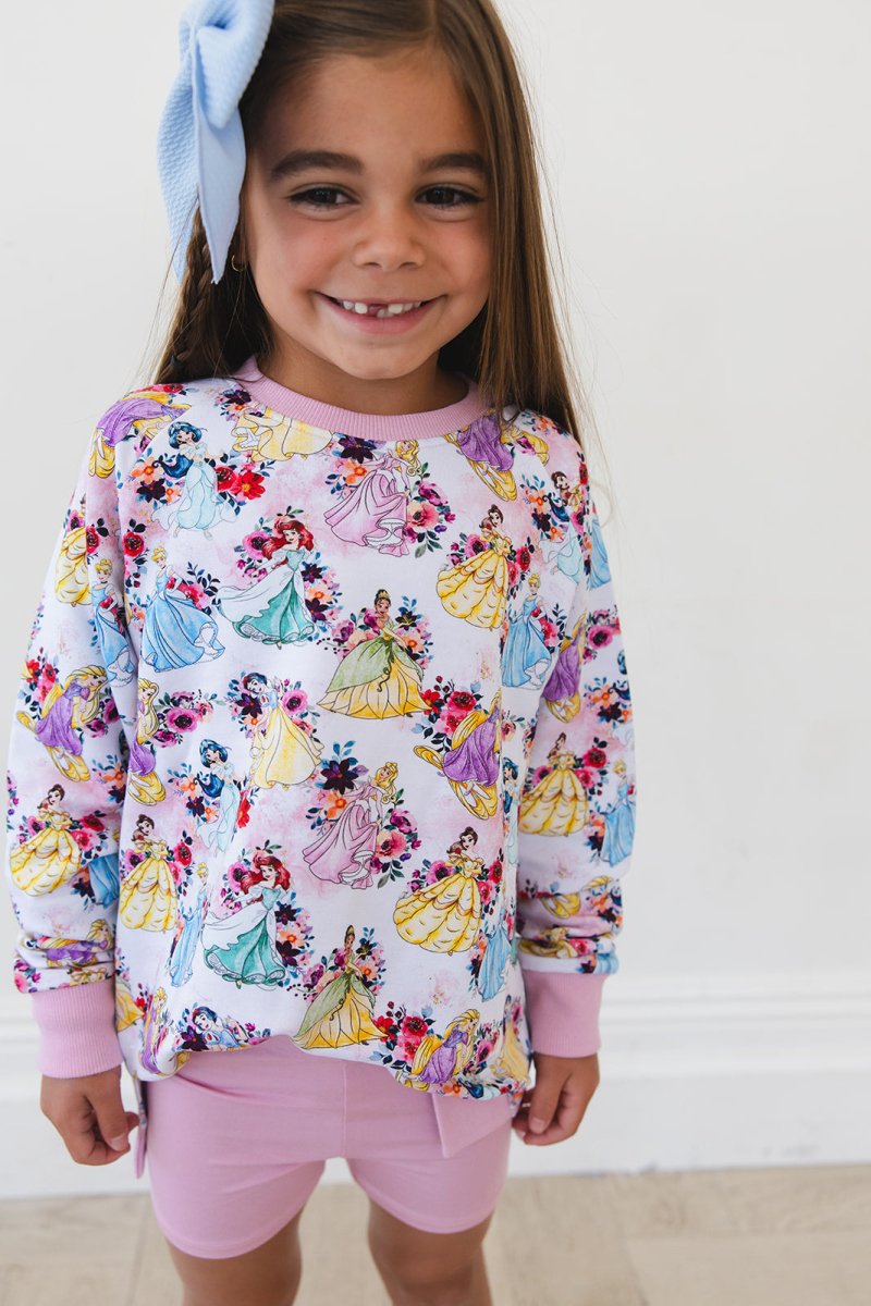 Royal Blooms Terry Sweater - scoots