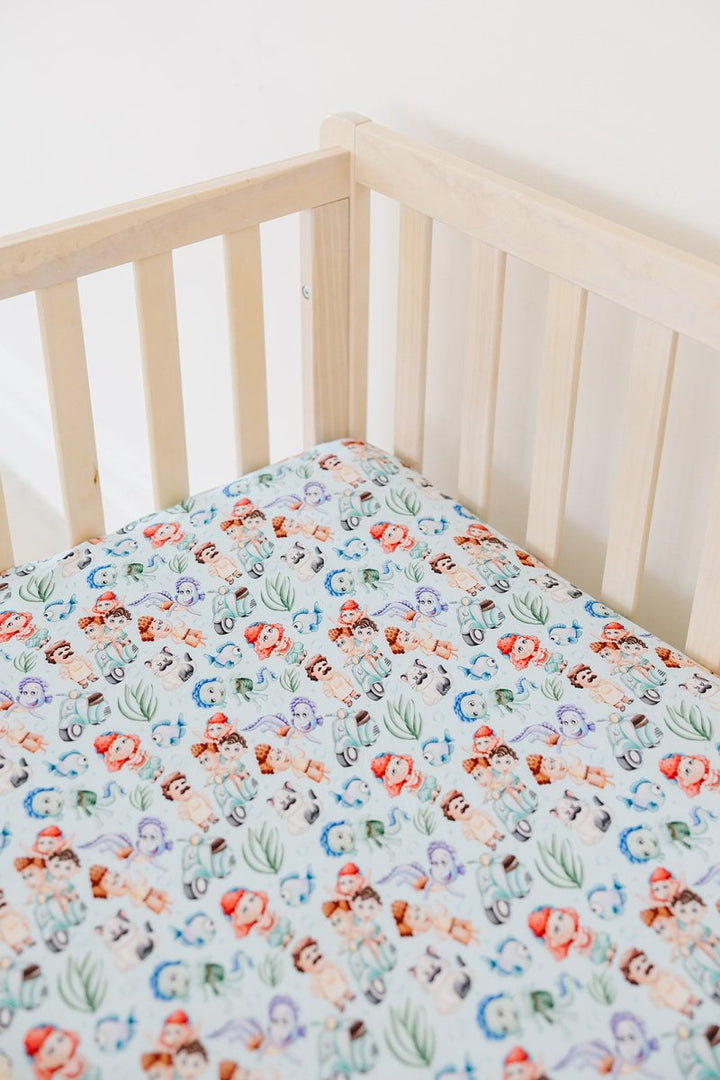Sea Monsters Crib Sheet (PREVIEW ONLY - DROPS 3/13) - scoots