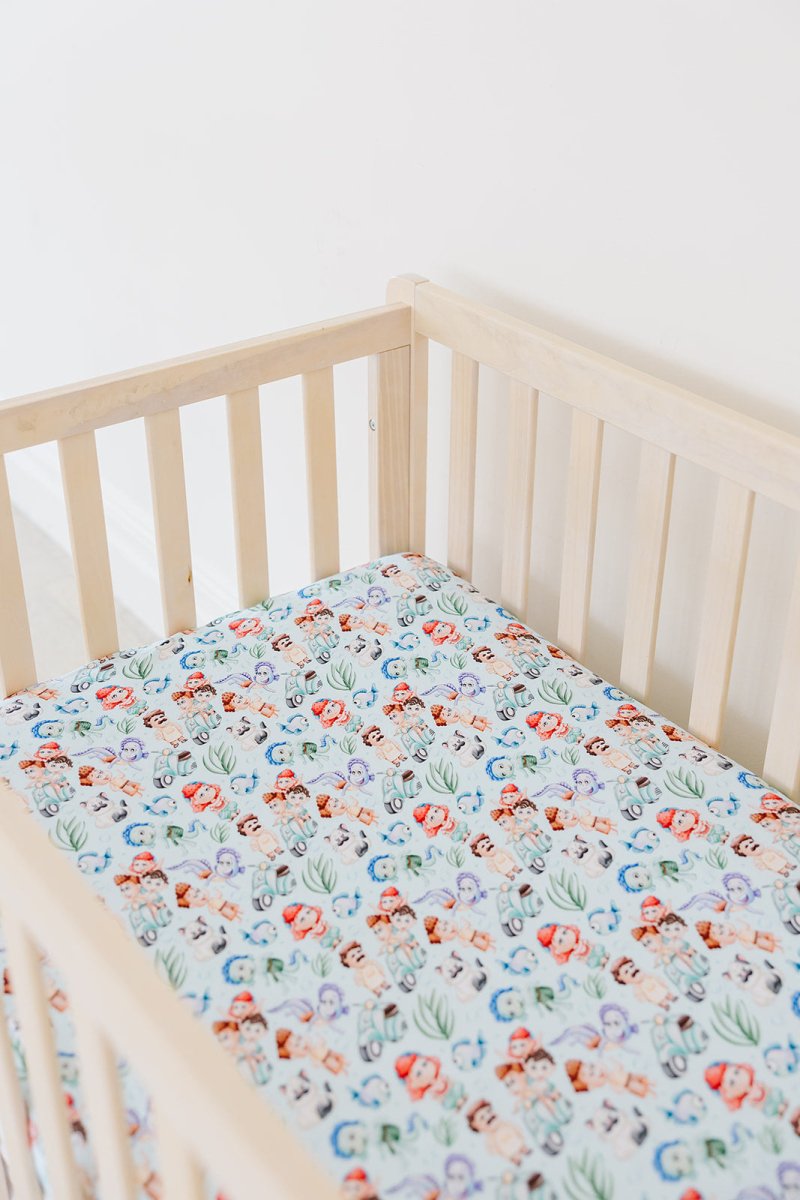 Sea Monsters Crib Sheet (PREVIEW ONLY - DROPS 3/13) - scoots