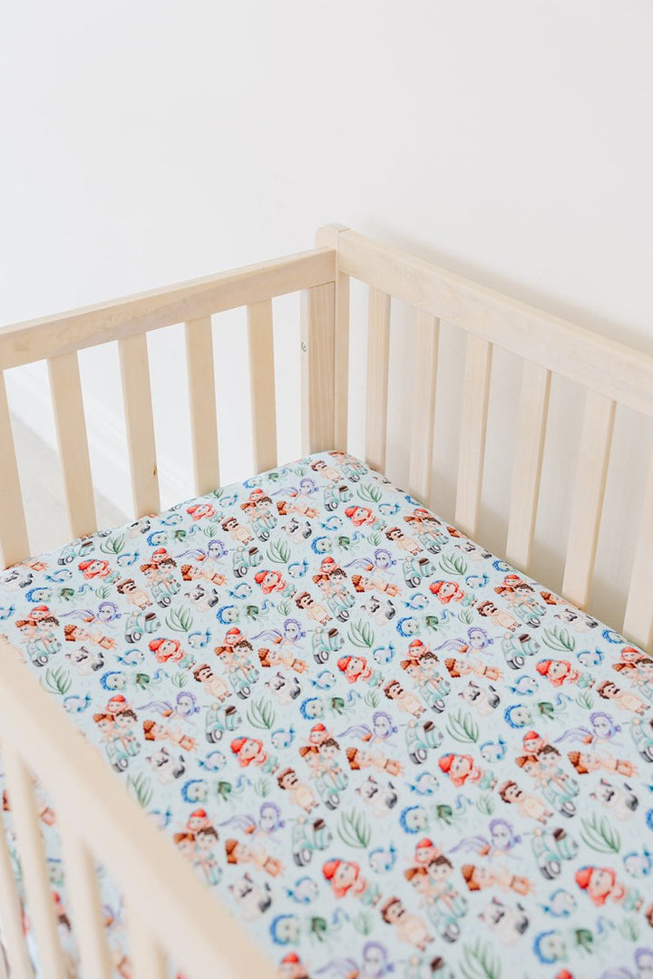 Sea Monsters Crib Sheet (PREVIEW ONLY - DROPS 3/13) - scoots