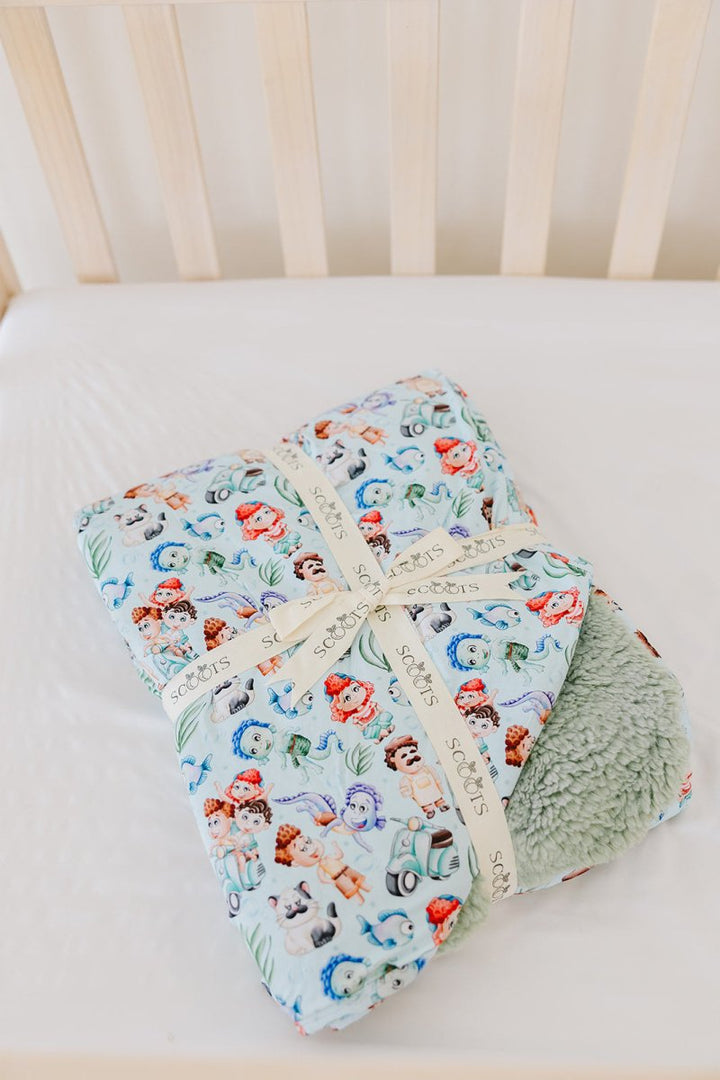 Sea Monsters Plush Blanket (Toddler) (PREVIEW ONLY - DROPS 3/13) - scoots