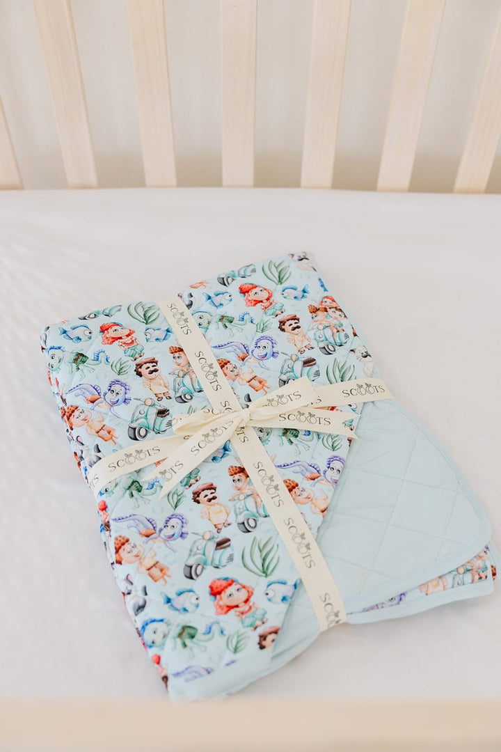 Sea Monsters Quilted Blanket (Toddler) (PREVIEW ONLY - DROPS 3/13) - scoots