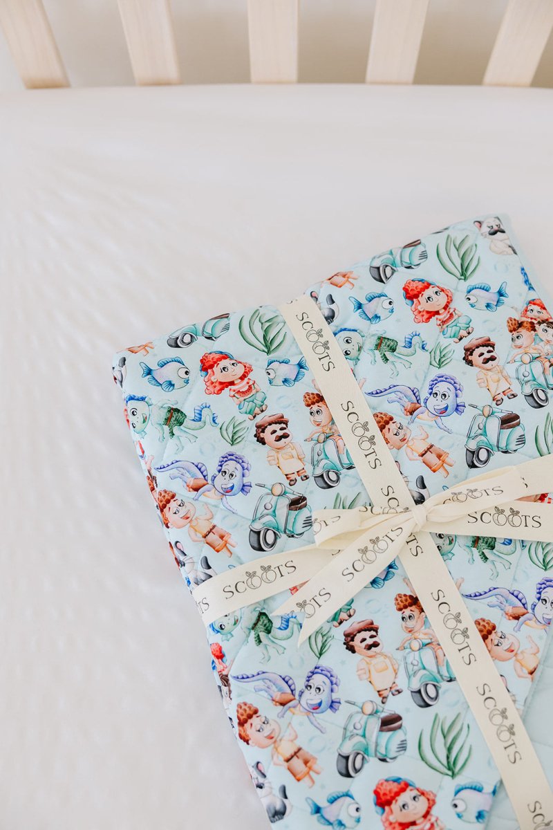 Sea Monsters Quilted Blanket (Toddler) (PREVIEW ONLY - DROPS 3/13) - scoots