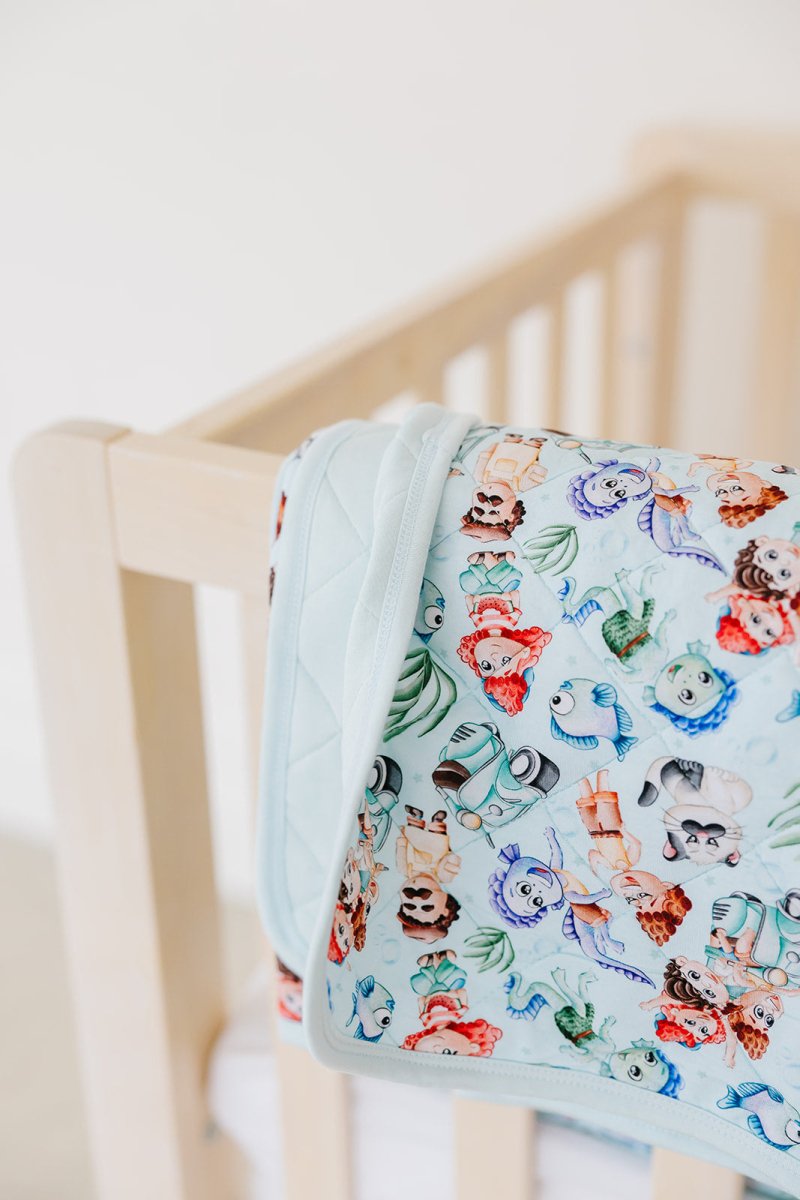 Sea Monsters Quilted Blanket (Toddler) (PREVIEW ONLY - DROPS 3/13) - scoots