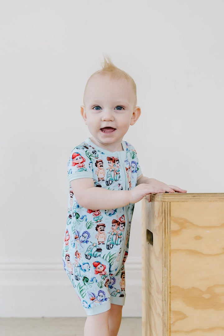 Sea Monsters Short Romper (PREVIEW ONLY - DROPS 3/13) - scoots
