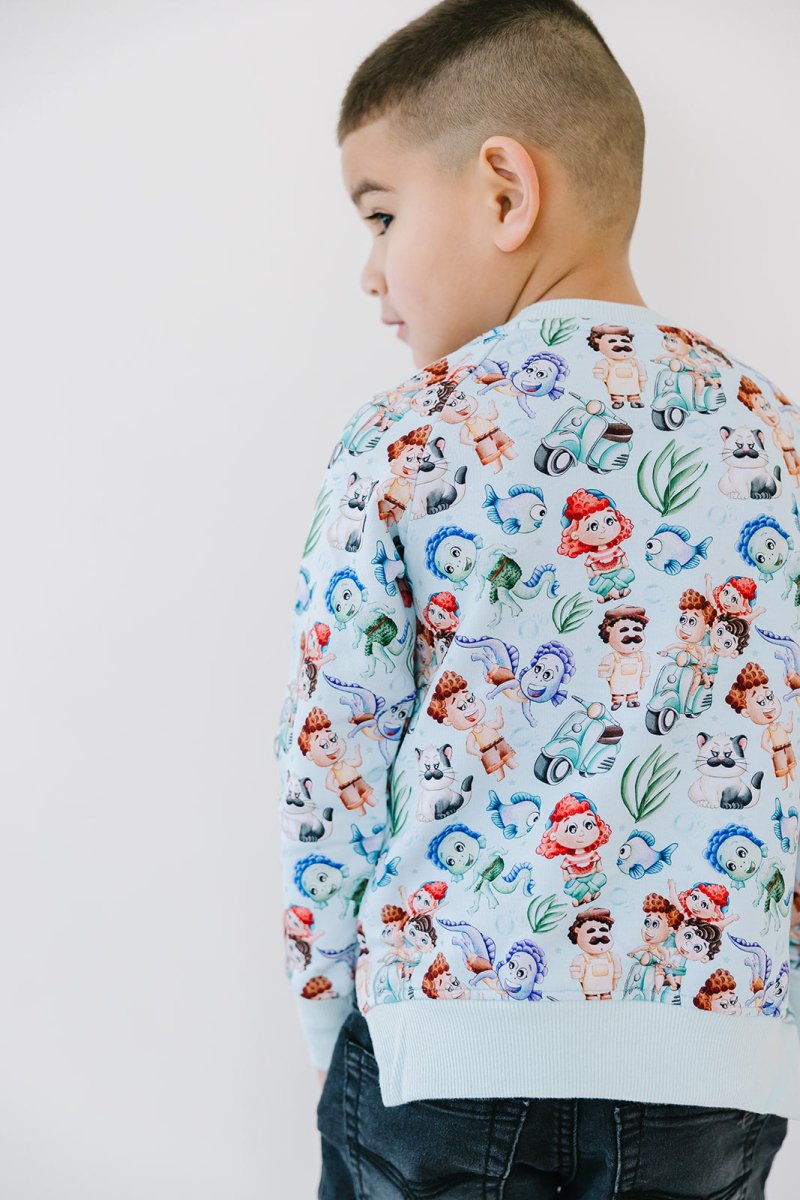 sea monsters and co Sea Monsters Terry Sweater 12-18