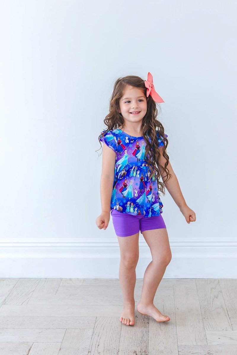 Show Yourself Peplum Biker Shorts Set - scoots