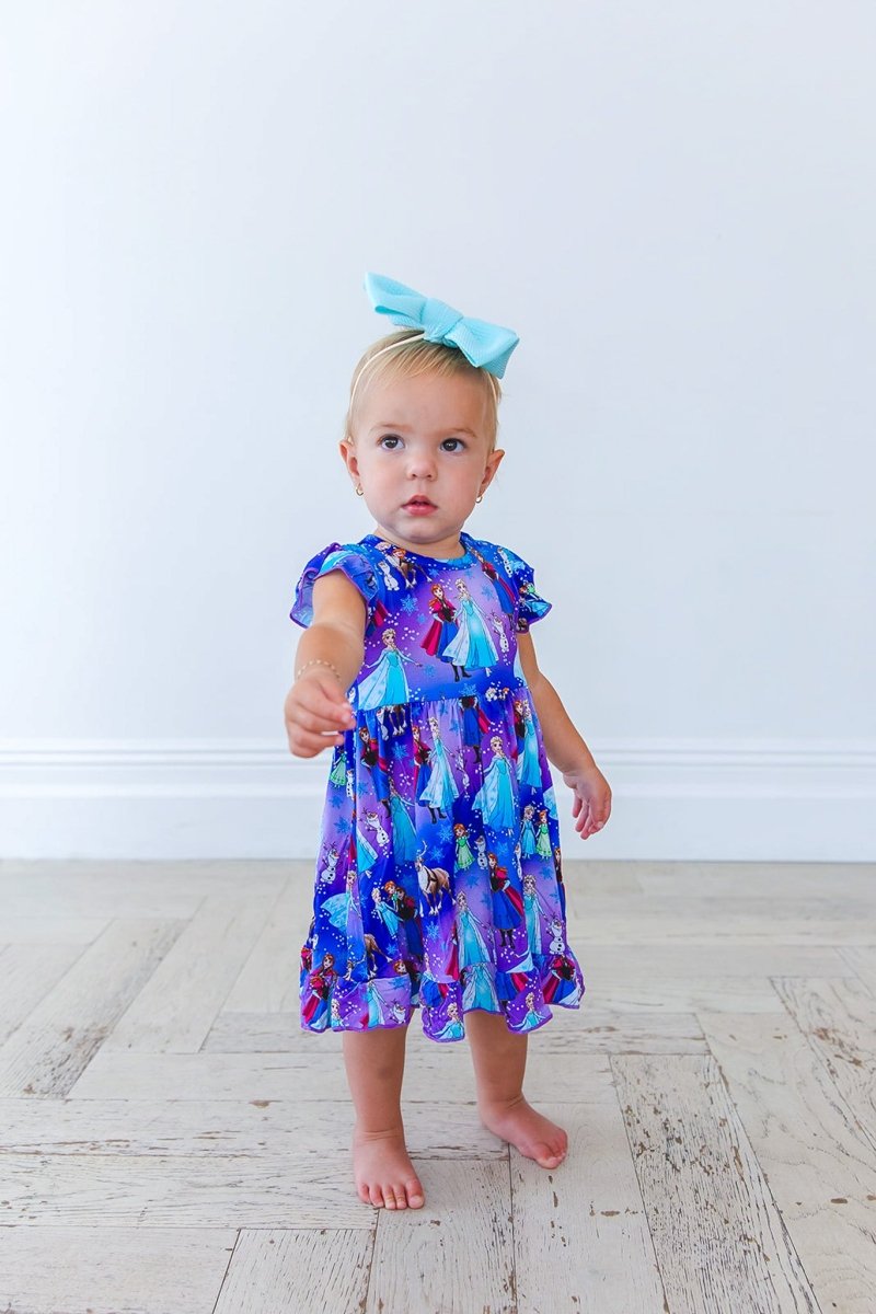 Show Yourself Ruffled Twirl Bodysuit Dress - scoots
