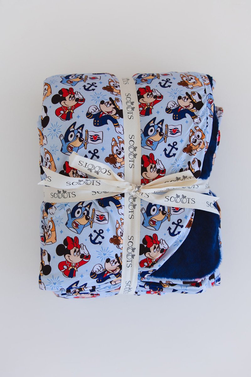 Stars at Sea Plush Blanket - scoots