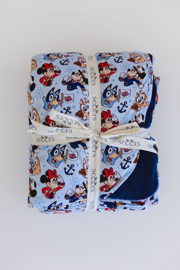 Stars at Sea Plush Blanket - scoots