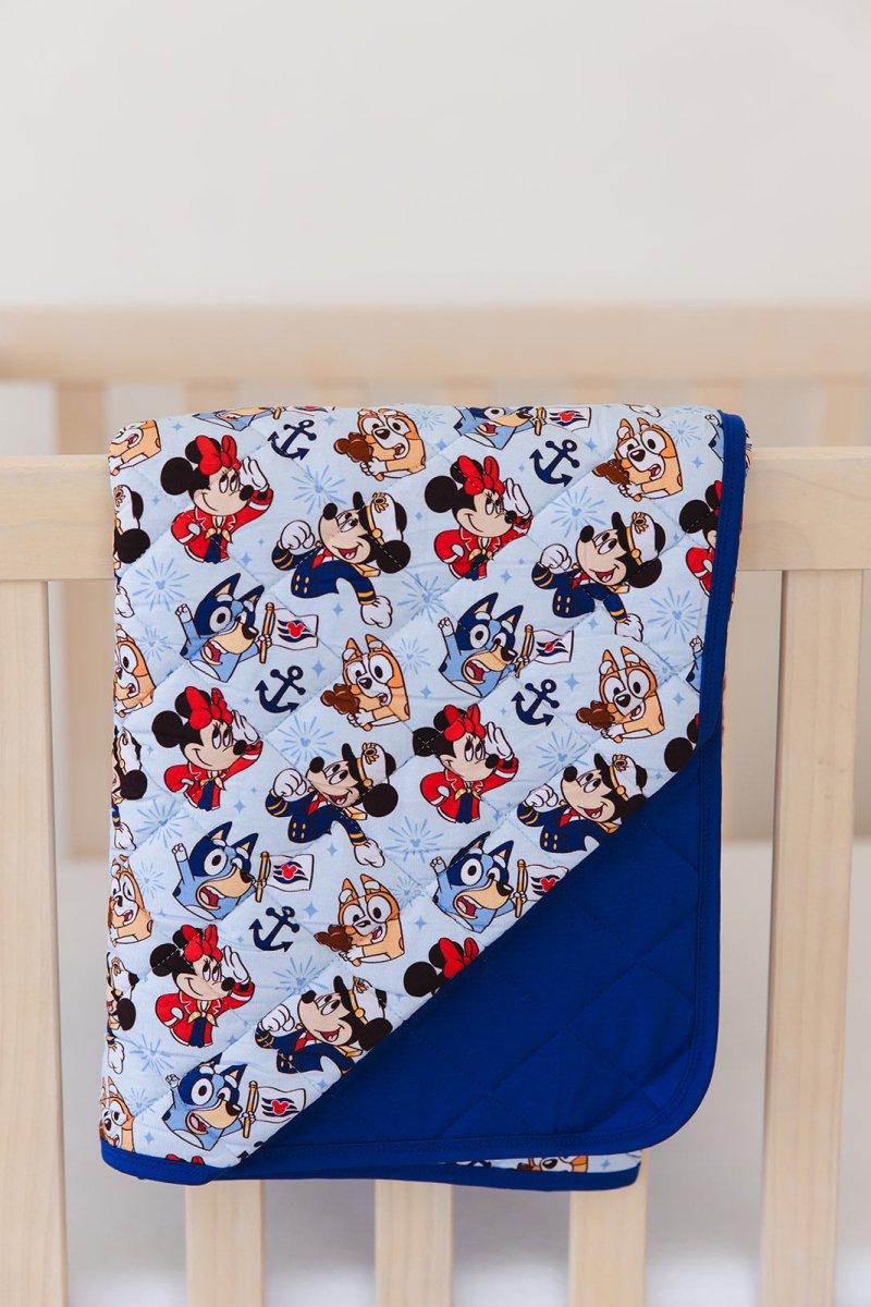 Stars at Sea Quilted Blanket - scoots