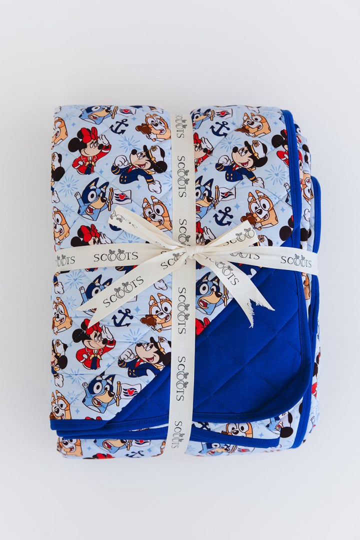 Stars at Sea Quilted Blanket - scoots