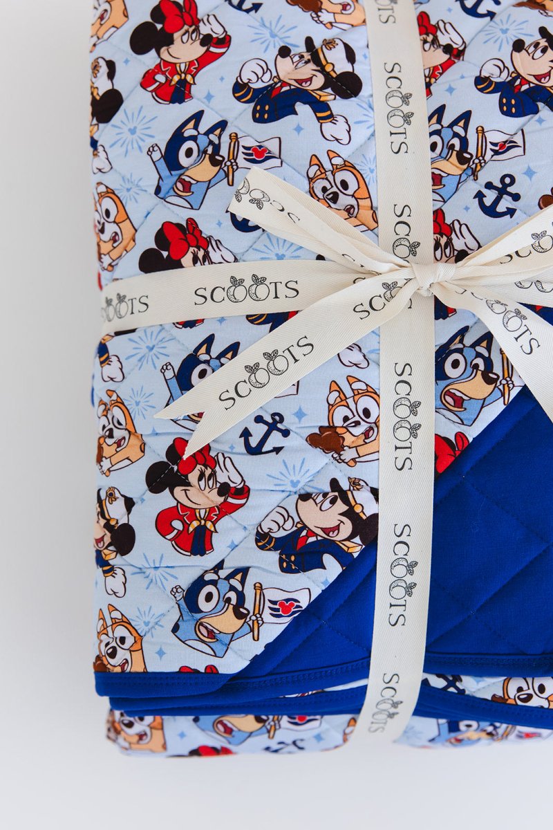 Stars at Sea Quilted Blanket - scoots