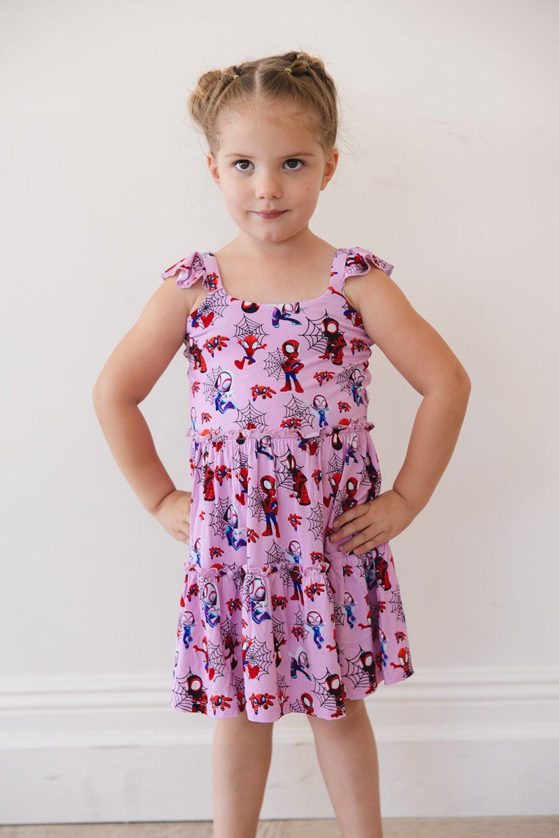 Webslingers Flutter Dress & Shorts - scoots