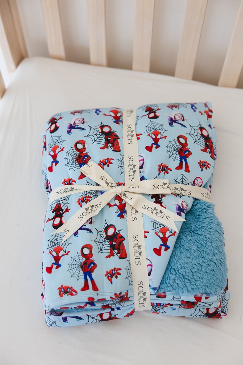 Webslingers Plush Blanket - scoots