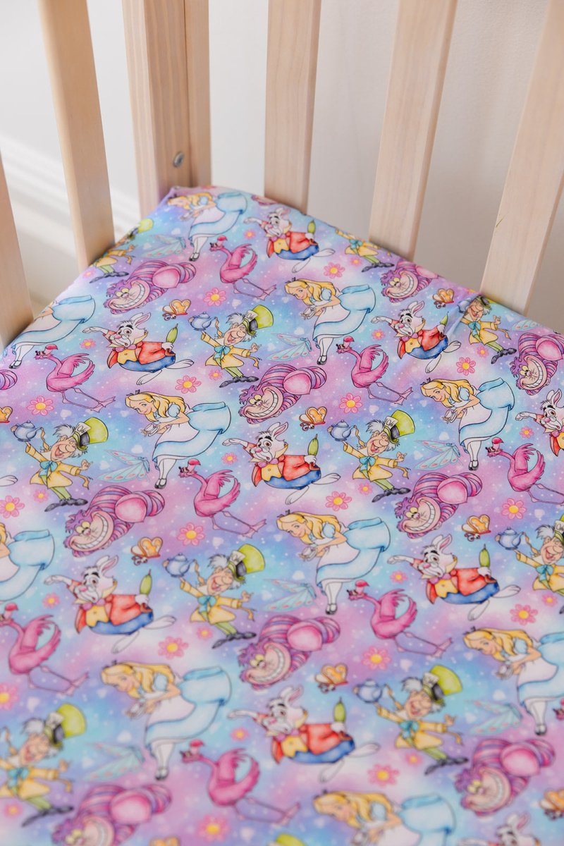 Wonderland Crib Sheet - scoots