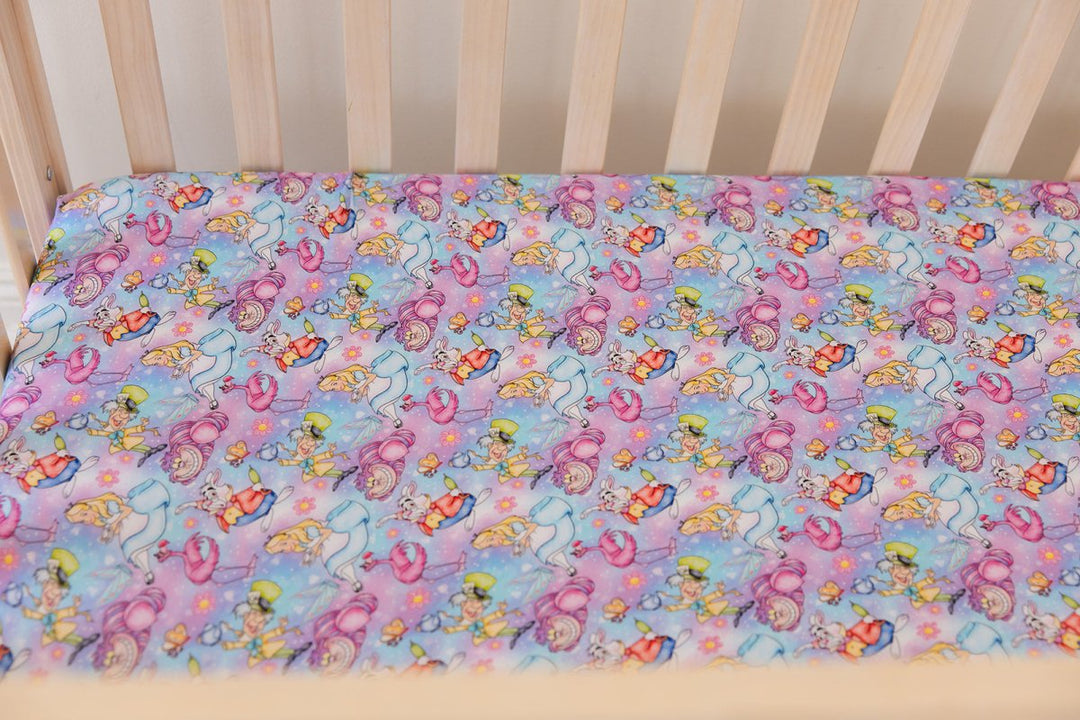 Wonderland Crib Sheet - scoots